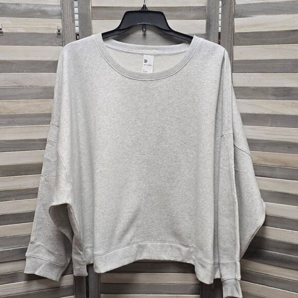 all in motion Tops - Plus Size Cotton Fleece Crewneck Cropped Sweatshirt | All in Motion | 4X